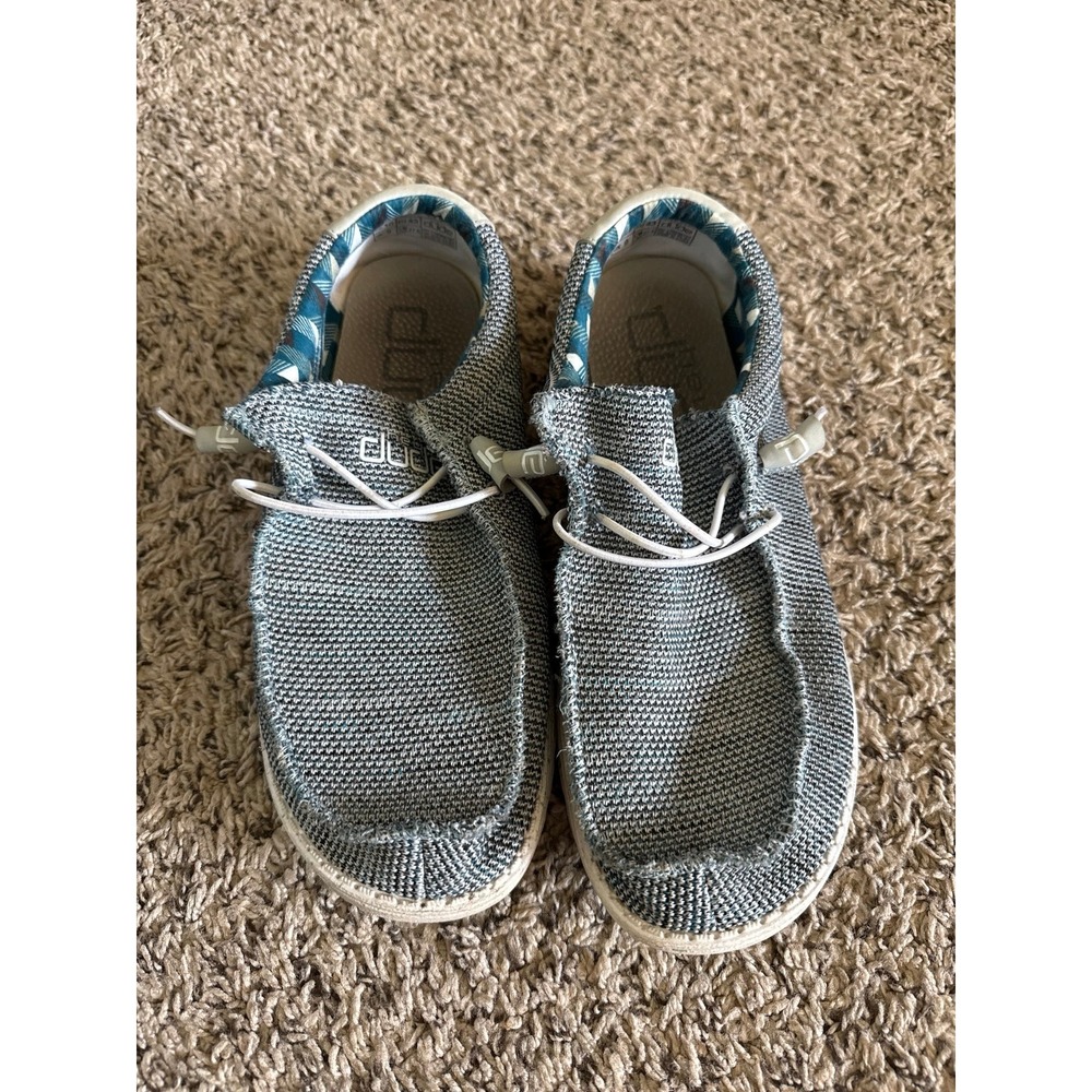 Hey Dude Men's Ice Grey Wally Sox casual slip-on shoes Size 10